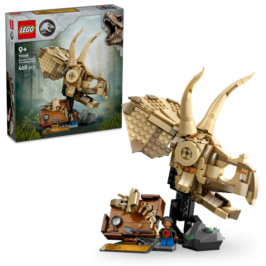 LEGO Jurassic World 76969 — Fosile de dinozaur: craniu de Triceratops – imagine 1