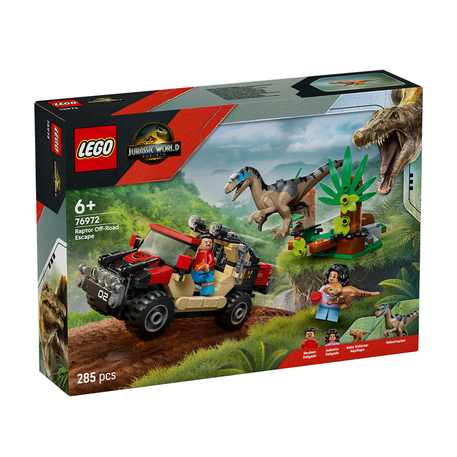 LEGO Jurassic World 76972 — Evadare off-road din calea unui Velociraptor – imagine 2
