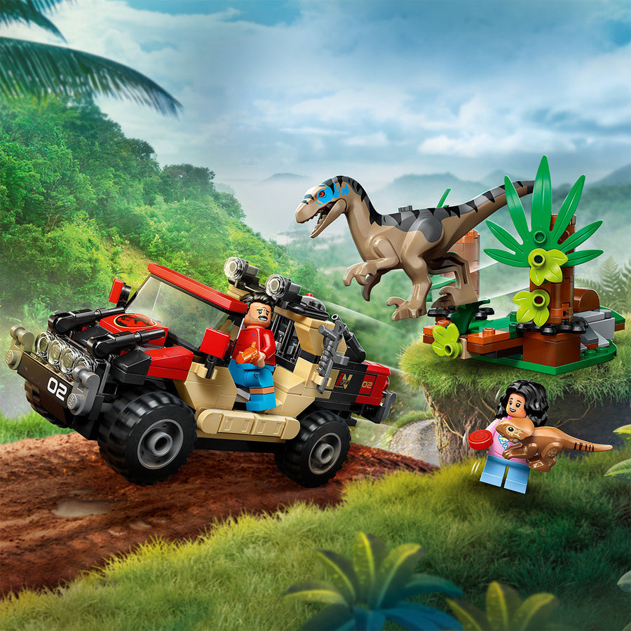 LEGO Jurassic World 76972 — Evadare off-road din calea unui Velociraptor – imagine 7