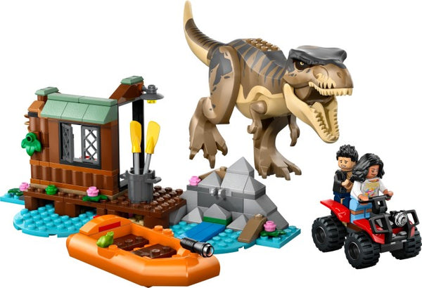 LEGO Jurassic World 76975 — Evadare pe rau din calea unui T. rex