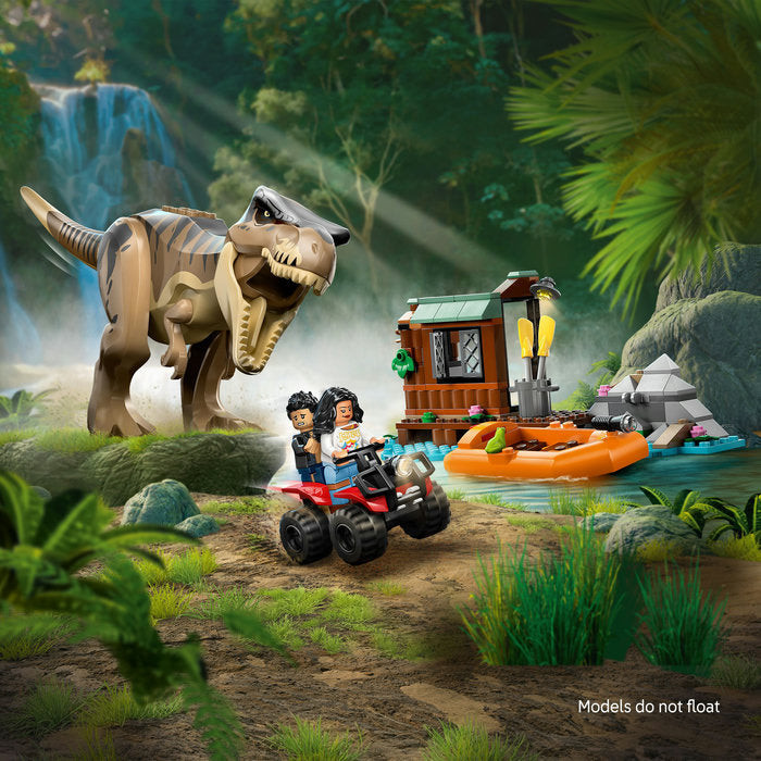 LEGO Jurassic World 76975 — Evadare pe rau din calea unui T. rex – imagine 8