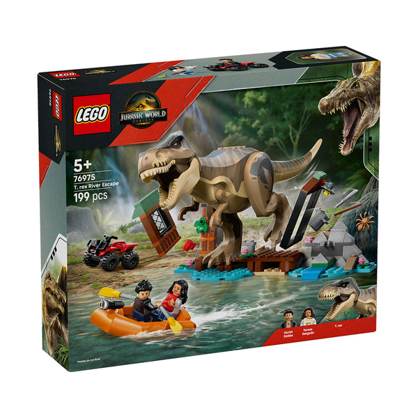 LEGO Jurassic World 76975 — Evadare pe rau din calea unui T. rex – imagine 2