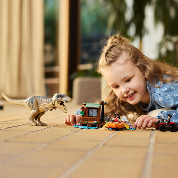 LEGO Jurassic World 76975 — Evadare pe rau din calea unui T. rex – imagine 4