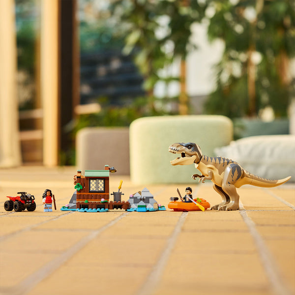 LEGO Jurassic World 76975 — Evadare pe rau din calea unui T. rex – imagine 6