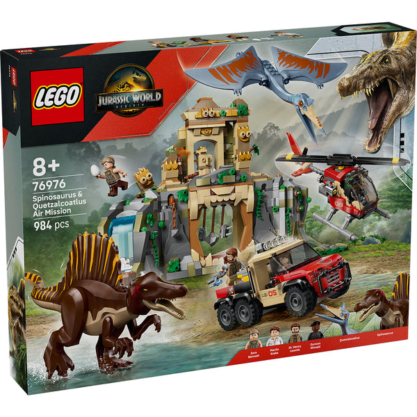 LEGO Jurassic World 76976 — Misiune aeriana cu Spinosaurus și Quetzalcoatlus – imagine 2