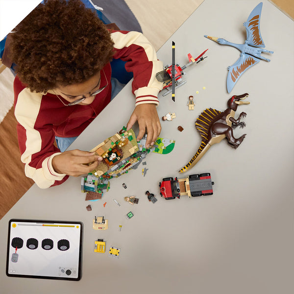 LEGO Jurassic World 76976 — Misiune aeriana cu Spinosaurus și Quetzalcoatlus – imagine 5
