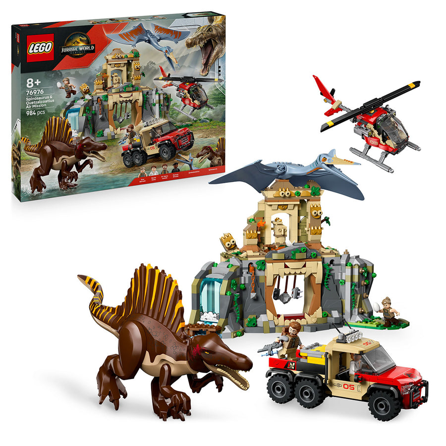 LEGO Jurassic World 76976 — Misiune aeriana cu Spinosaurus și Quetzalcoatlus – imagine 1