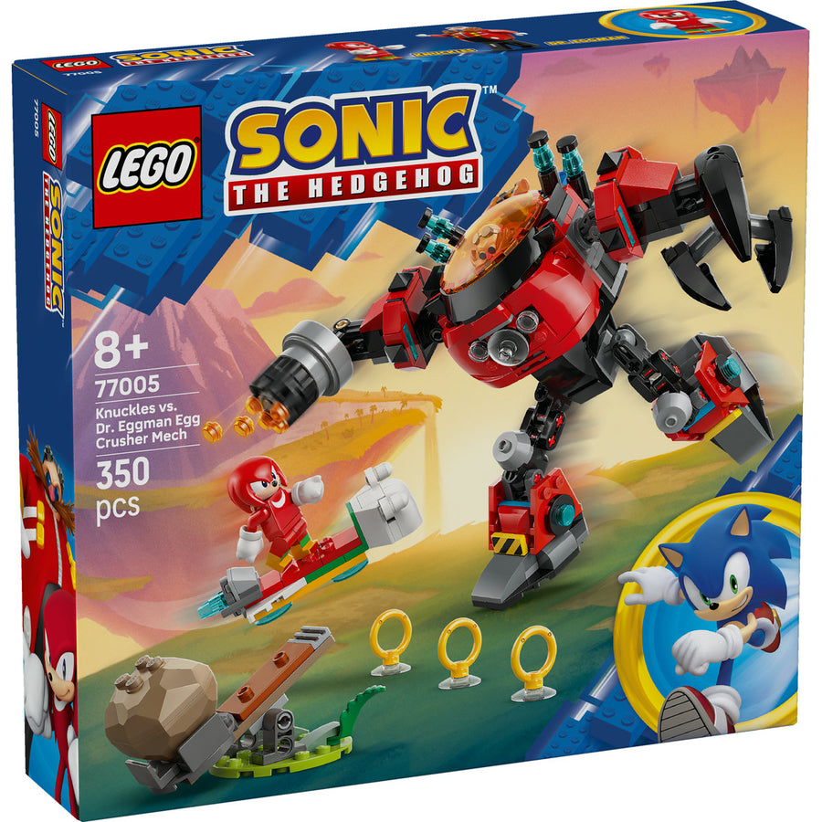 LEGO Sonic the Hedgehog 77005 — Knuckles vs. Dr. Eggman și robotul Egg Crusher – imagine 2