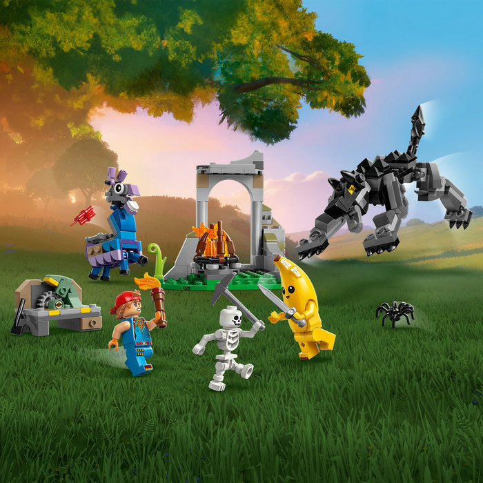 LEGO FORTNITE 77075 — Tabara lui Peely și Sparkplug – imagine 8