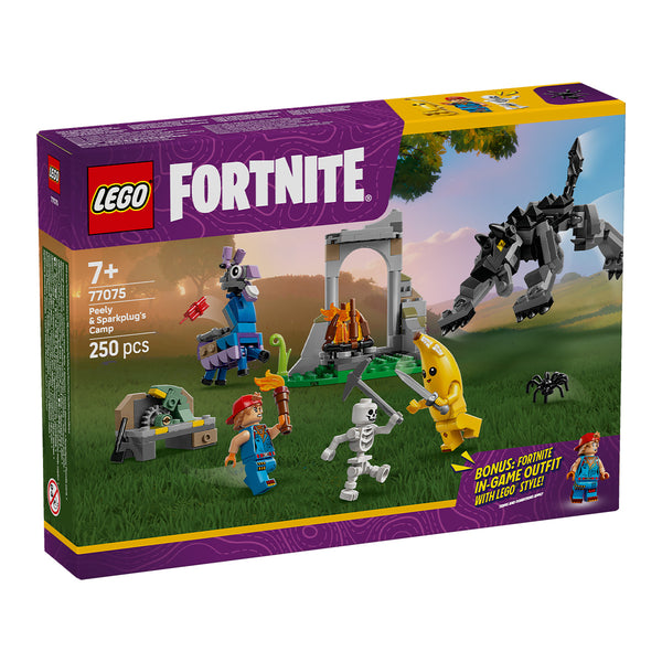 LEGO FORTNITE 77075 — Tabara lui Peely și Sparkplug – imagine 2