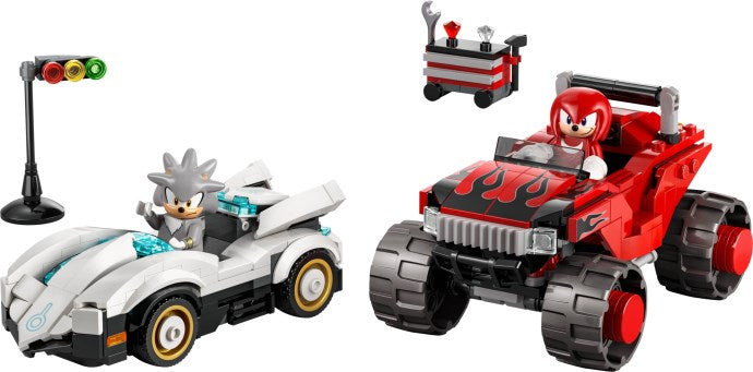 LEGO Sonic the Hedgehog 77118 — Mașina lui Silver vs Camionul gigant al lui Knuckles