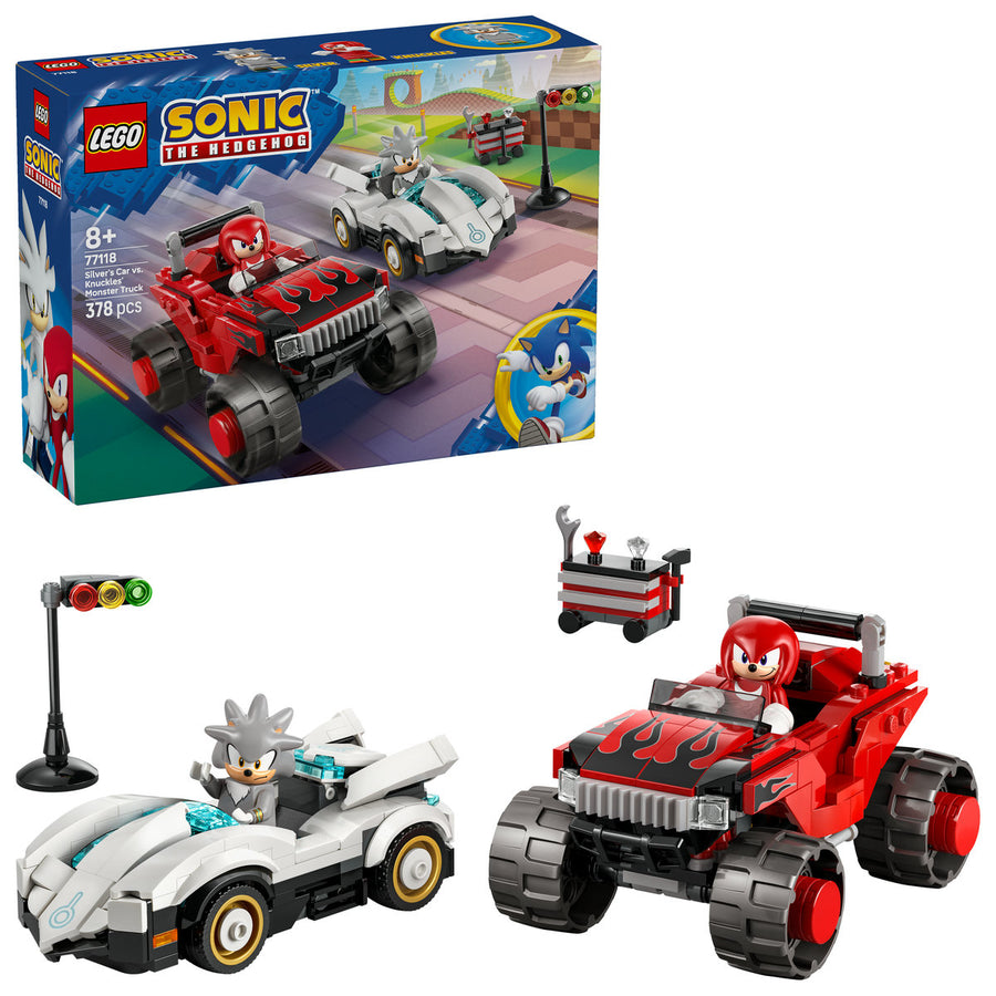 LEGO Sonic the Hedgehog 77118 — Mașina lui Silver vs Camionul gigant al lui Knuckles – imagine 1