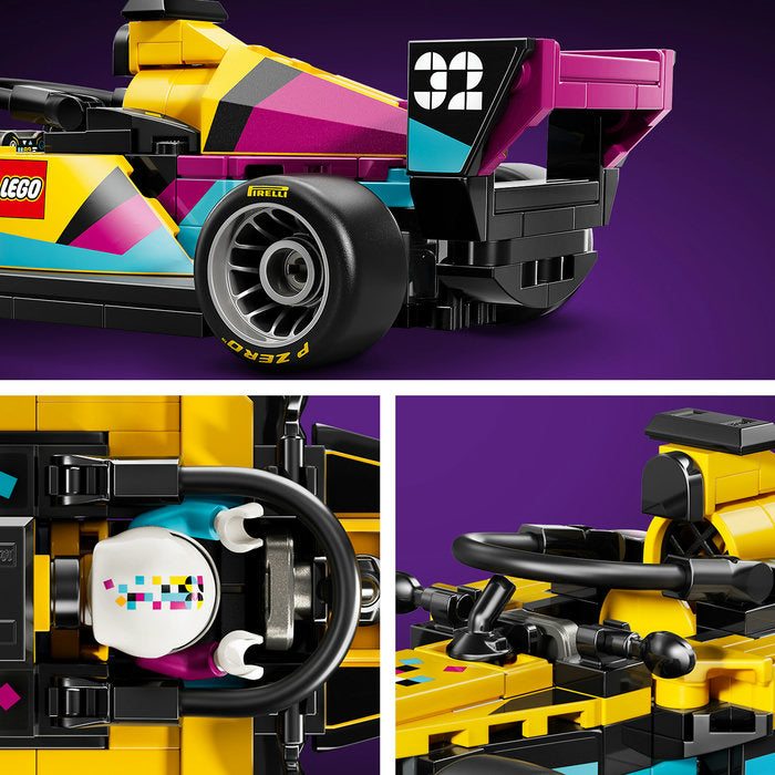 LEGO Speed Champions 77258 — Mașină de curse LEGO F1 ACADEMY – imagine 5