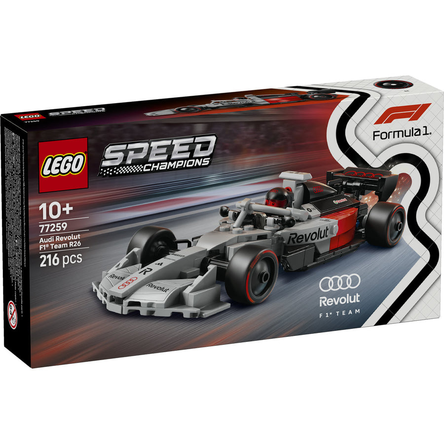 LEGO Speed Champions 77259 — Mașină de curse Audi Revolut F1 Team R26 – imagine 2
